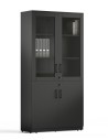 Vetrina Full Height Black Glass Cabinet