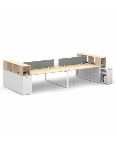 Ace Cluster of 4x Persons with CASE Side Cabinet