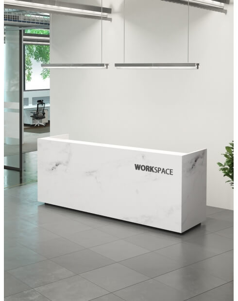 SM Olympus Marble Reception Desk