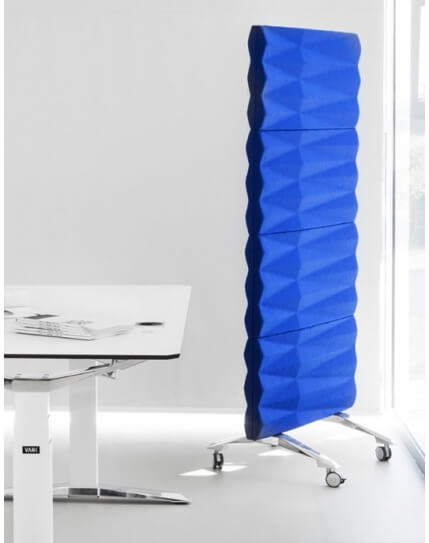 Blue- Vank Diamond Patterned Acoustic Wall