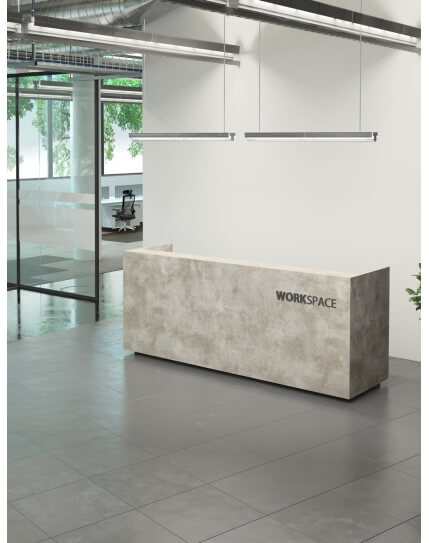 Nirvana Custom Made Reception Desk Workspace Office Furniture Dubai