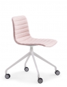 Simon Pink Fabric Designer Chair