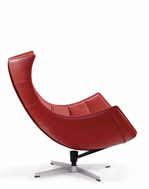Lazy Red Leather Chair