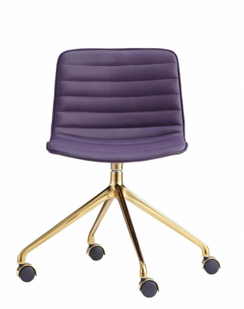 Simon Gold Maroon Designer Chair