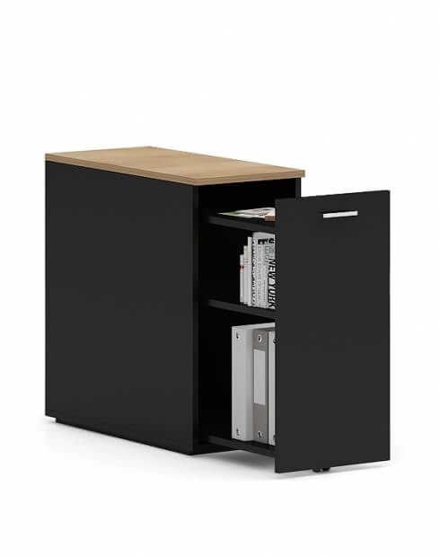 Black Pacific CASE Desk-Height Pedestal