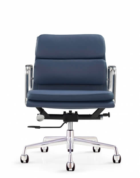 Front - Eames Style Royal Blue Chair