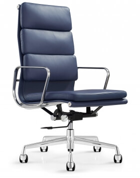 Cover - Eames Style Royal Blue High Back