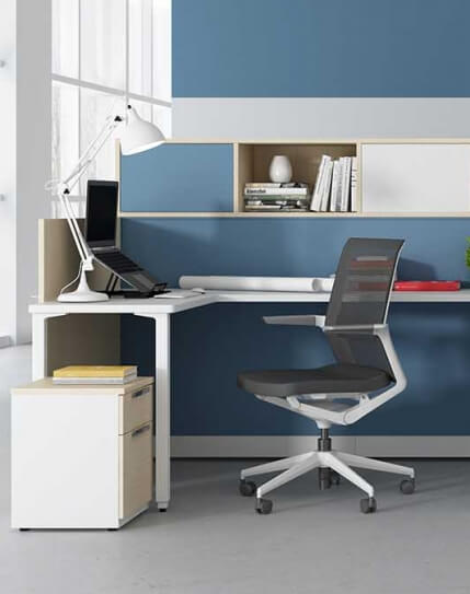 Wing White Modern Multi-Task Office Chair