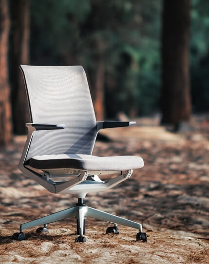 Wing White Modern Multi-Task Office Chair