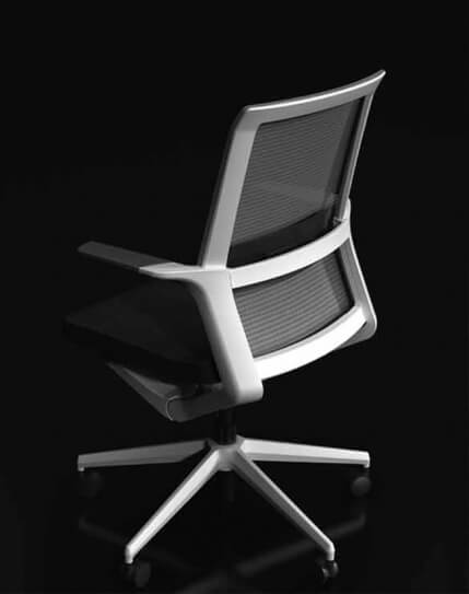 Wing White Modern Multi-Task Office Chair