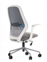 Time White Frame with Blue Trim Minimalist Task Chair