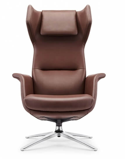 Arepo Genuine Leather Lounge Chair | Workspace Furniture Dubai