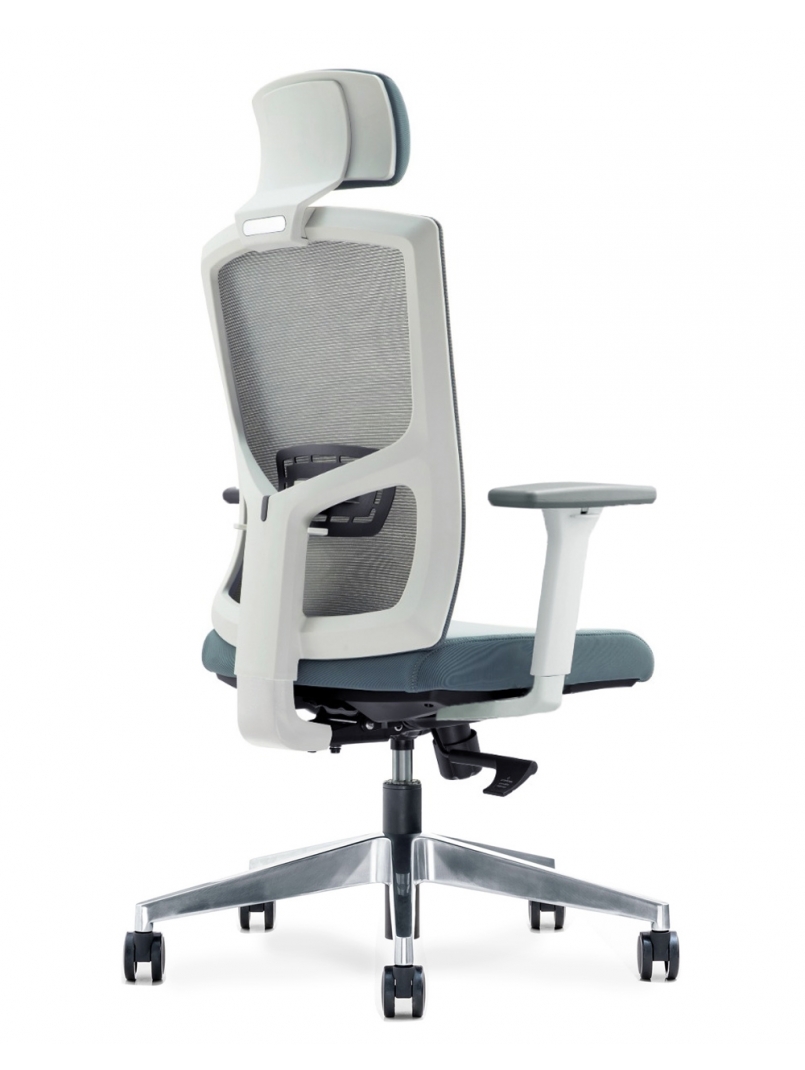 Newman Cool Grey Ergonomic Executive Office Chair | Workspace Offic...