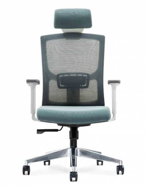 Back - Newman Cool Grey Ergonomic Executive Office Chair