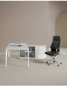 ARC Pro Designer Series White L-Shape Executive Desk