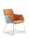 Lido Lounge Chair with Chrome Skid Frame