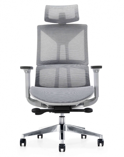 ergonomic grey chair