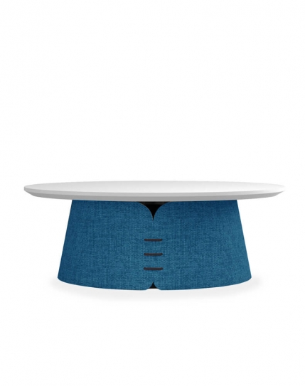 Collar Round Medium Table with USB Charger