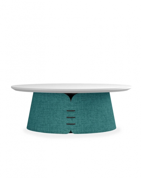 Collar Round Medium Table with USB Charger