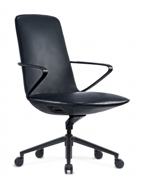 Caramel leather deals office chair