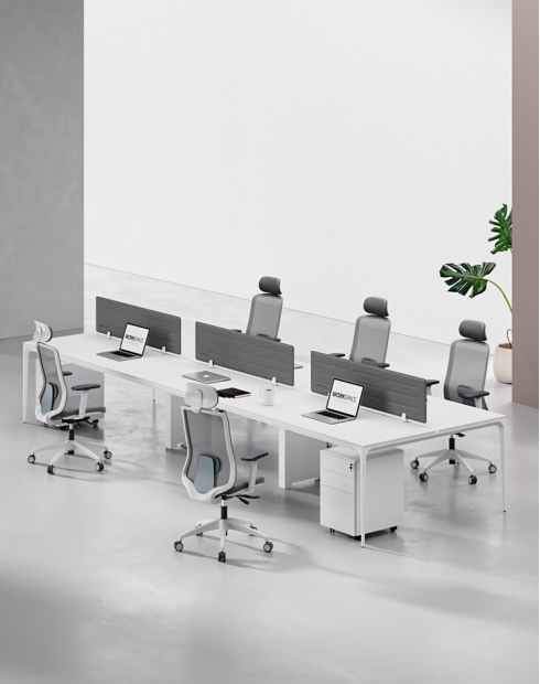 ARC Designer Series Cluster of 6 Workstation Desk