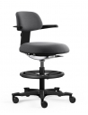Coast Black Drafting Counter Chair