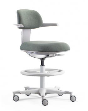 Coast White Drafting Counter Chair