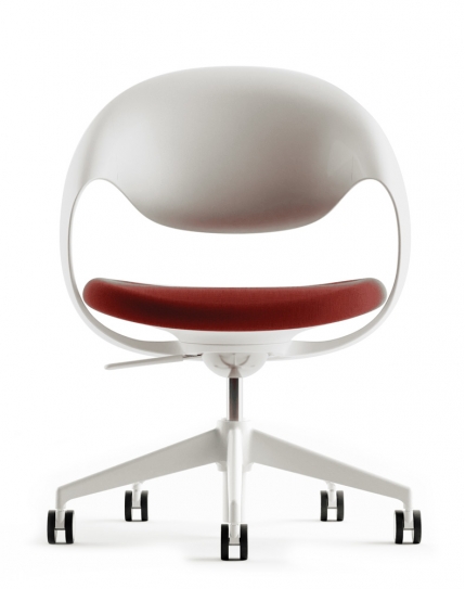 Loop White Visitor Chair