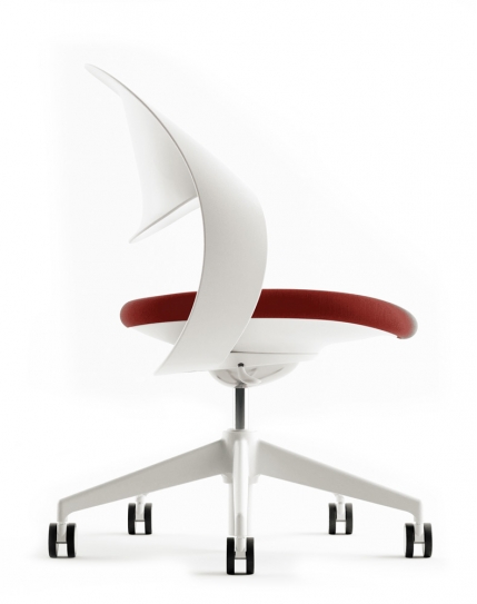 Loop White Visitor Chair