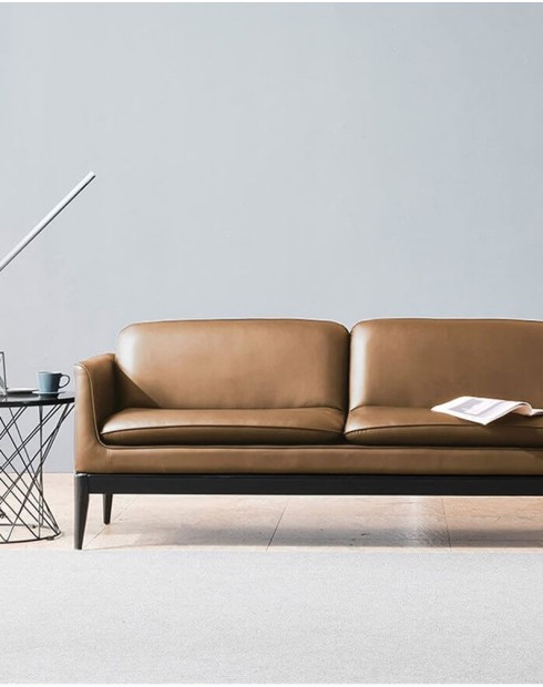 Brooklyn Minimalist Two Seater Modern Office Sofa | Workspace Furni...