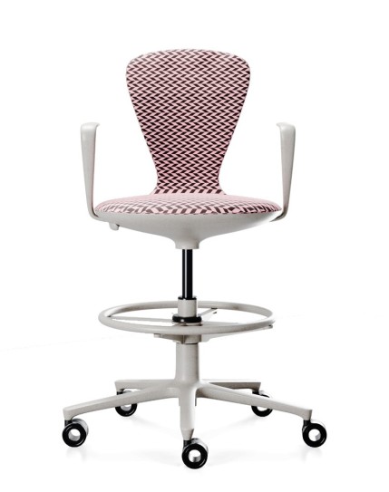 Stripe Designer Drafting Counter Chair