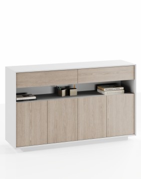 White shop office credenza