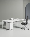 ARC Designer Series White Rectangular Executive Desk
