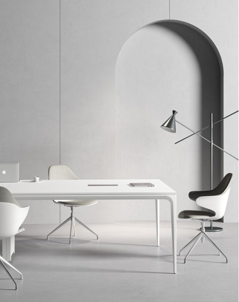 ARC Designer Series White White Meeting Table