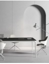 ARC Designer Series White Black Meeting Table