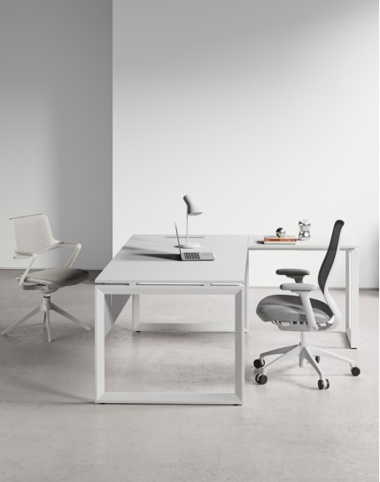 Ace Series L-Shape Executive Desk | Workspace Office Furniture Dubai