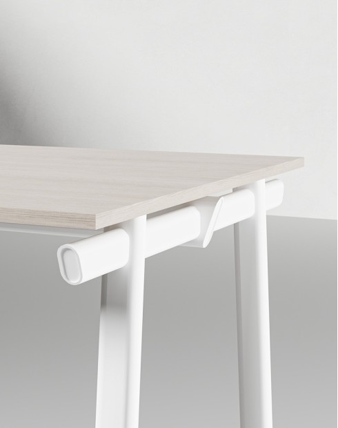 Ava High white stone grey