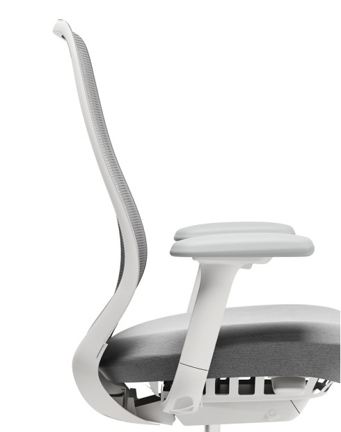 AX Performance Ergonomic White Frame Executive Chair