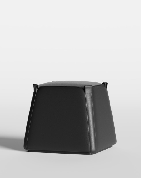 Cube Leather Lounge Stool