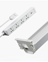 2x Users Under-Desk Interlink Power Access and Cable Management Solution