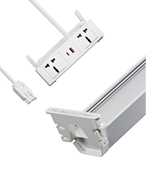 2x Users Desktop Interlink Power Access and Cable Management Solution