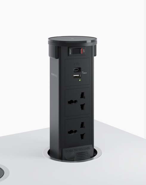 Pilar Surface Pop-up Power and USB Outlet Module
