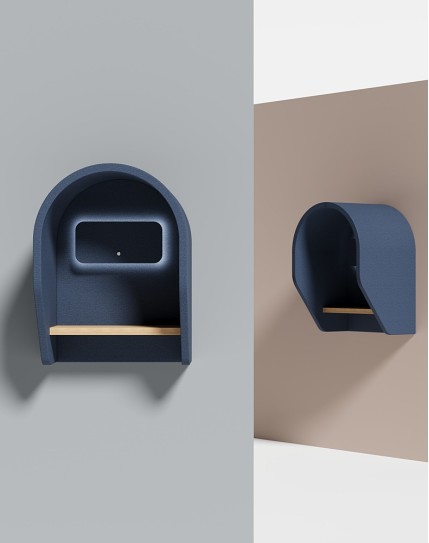 Roma Series Wall Phone Booth