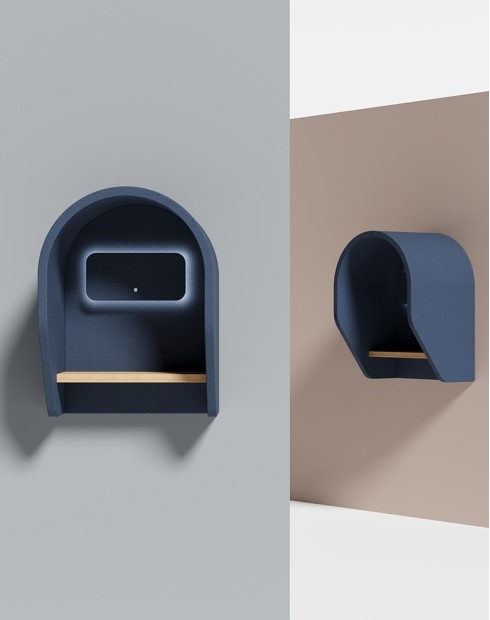 Roma Series Wall Phone Booth