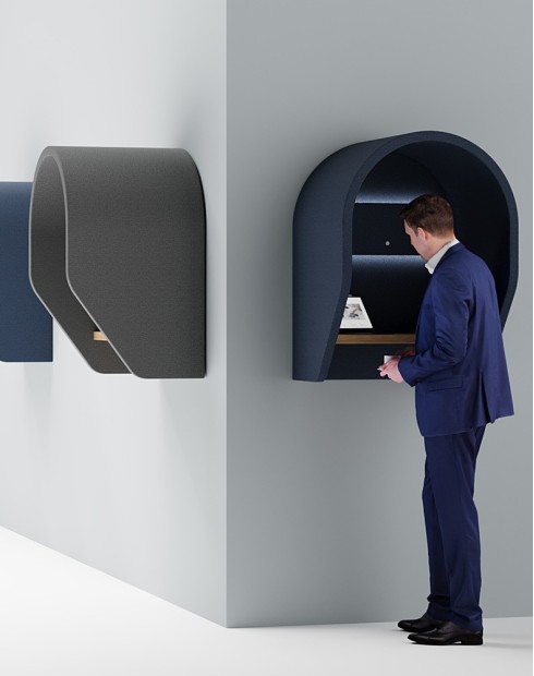 Roma Series Wall Phone Booth