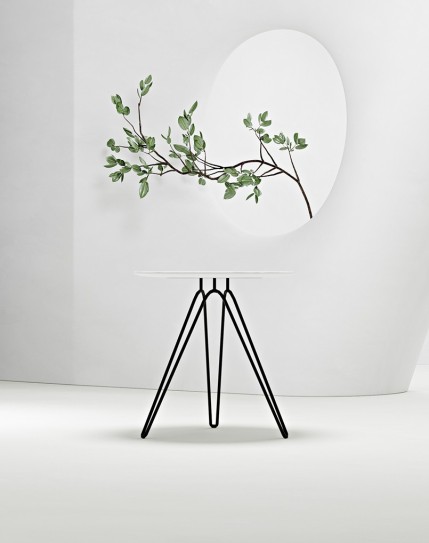 Vino Round Coffee Table - White