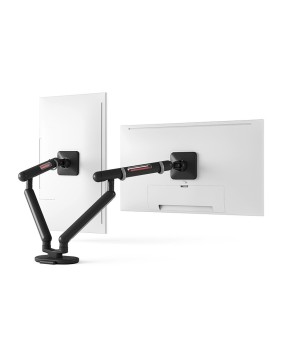Saber Dual Arm Monitor Desk Mount Stand