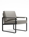 Sync Grey Single Seater Genuine Leather Arm Chair