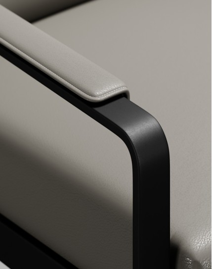 Sync Single Seater Genuine Leather Arm Chair