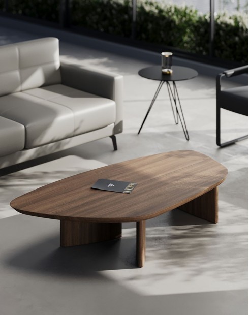 Doha Brown Oak Veneer Coffee Table